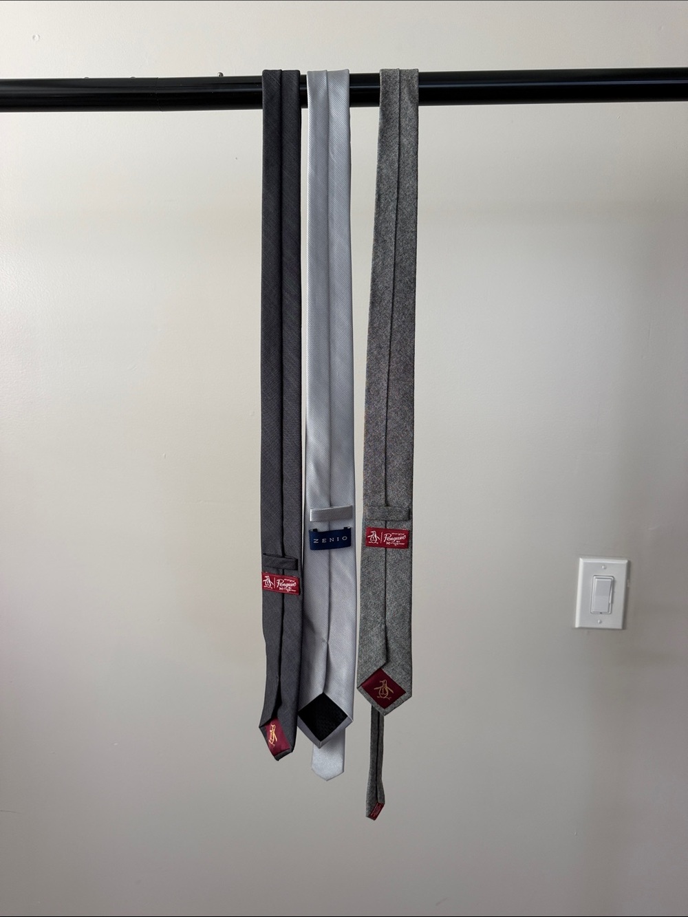 Men’s ties comes with all three